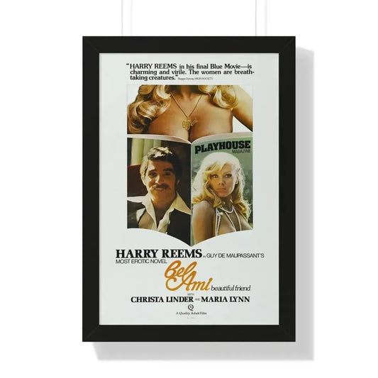 BEL AMI 1976 - Framed Movie Poster 16″ x 24″ Black - The Sticker Space