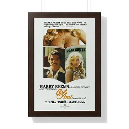 BEL AMI 1976 - Framed Movie Poster 16″ x 24″ Walnut - The Sticker Space
