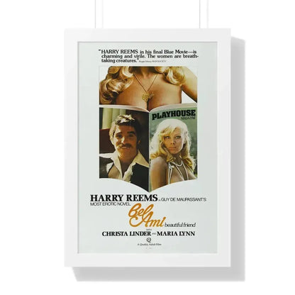 BEL AMI 1976 - Framed Movie Poster 16″ x 24″ White - The Sticker Space