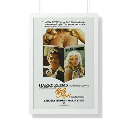 BEL AMI 1976 - Framed Movie Poster 20" x 30" White - The Sticker Space