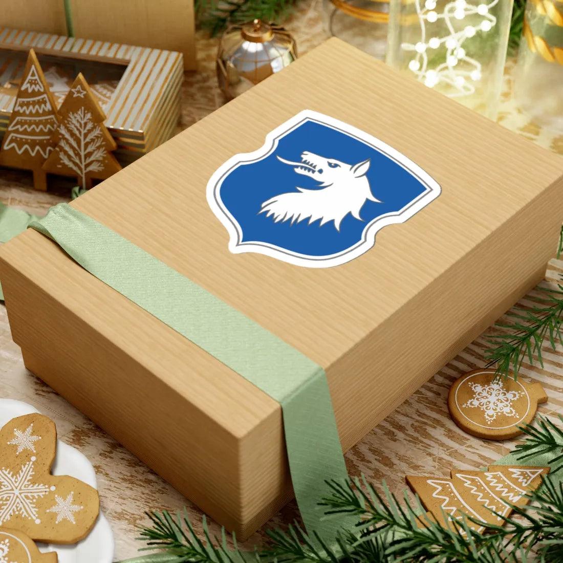 BEL COA Vaŭkavysk old (Belarus) (Coat of Arms) STICKER Vinyl Kiss-Cut Decal - The Sticker Space