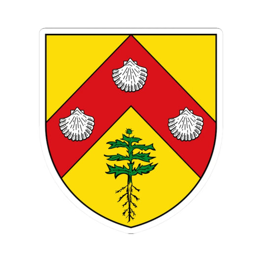 BEL Knokke-Heist COA (Belgium) (Coat of Arms) STICKER Vinyl Kiss-Cut Decal 2 Inch White - The Sticker Space