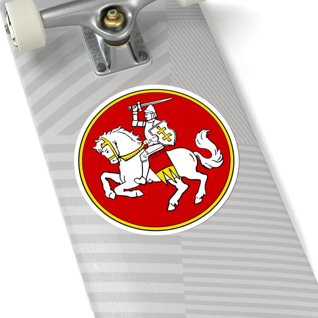 Герб БНР (Belarus) (Coat of Arms) STICKER Vinyl Kiss-Cut Decal - The Sticker Space