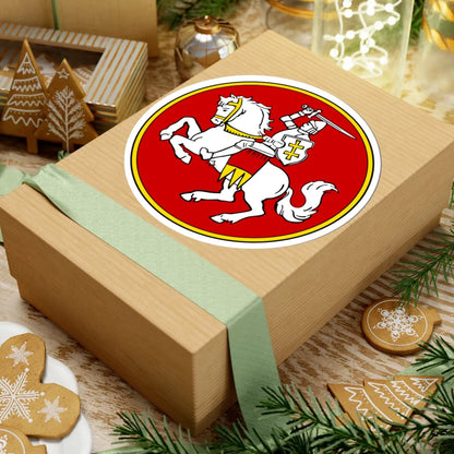 Герб БНР (Belarus) (Coat of Arms) STICKER Vinyl Kiss-Cut Decal - The Sticker Space