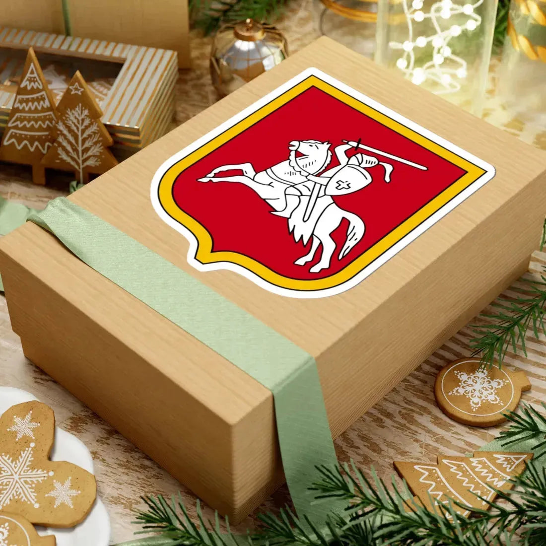 Герб Виленского воеводства Живописная Россия (Belarus) (Coat of Arms) STICKER Vinyl Kiss-Cut Decal - The Sticker Space