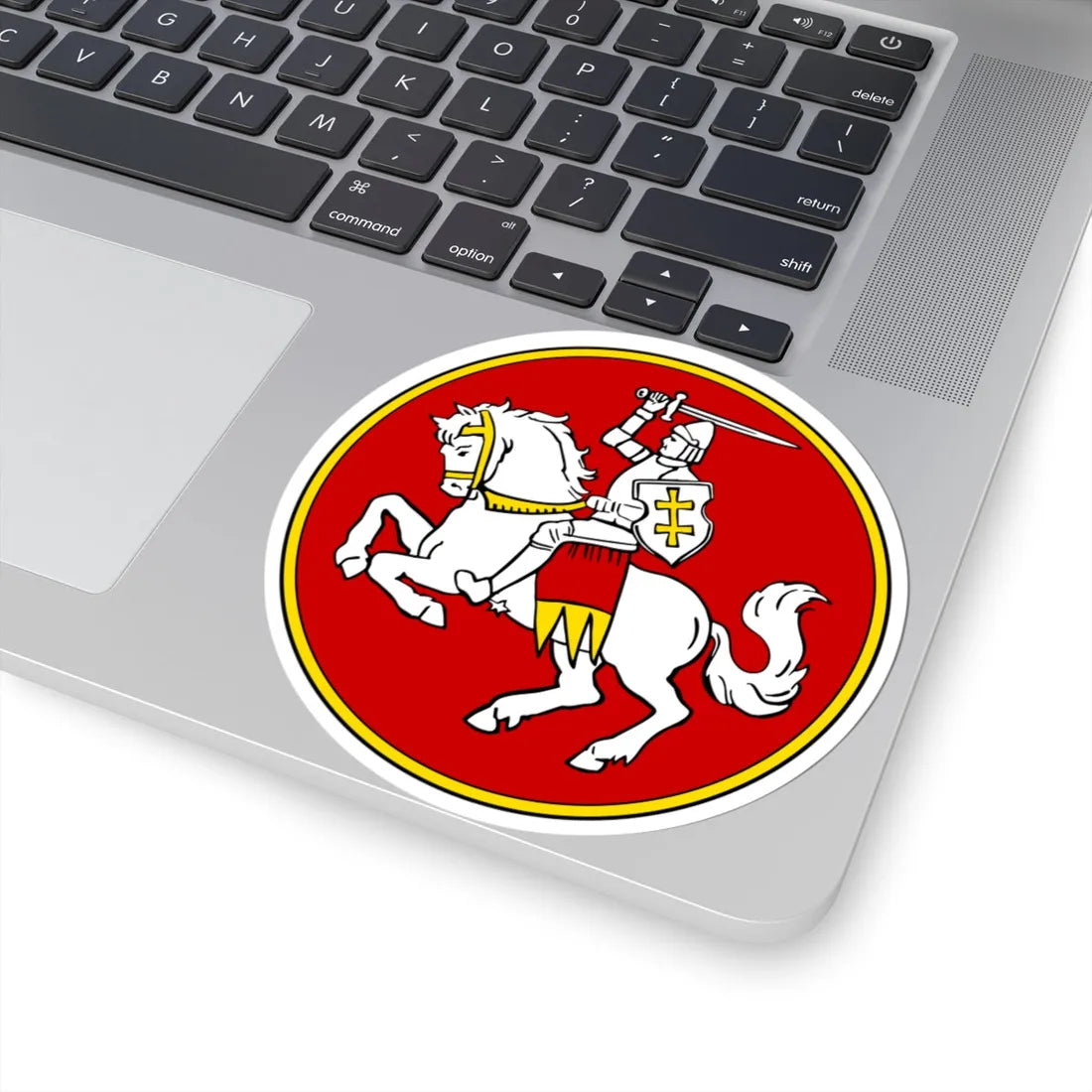 Герб БНР (Belarus) (Coat of Arms) STICKER Vinyl Kiss-Cut Decal - The Sticker Space