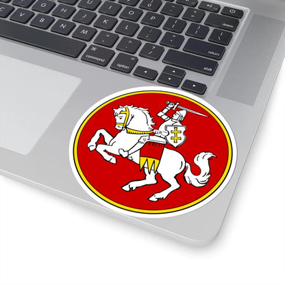 Герб БНР (Belarus) (Coat of Arms) STICKER Vinyl Kiss-Cut Decal - The Sticker Space