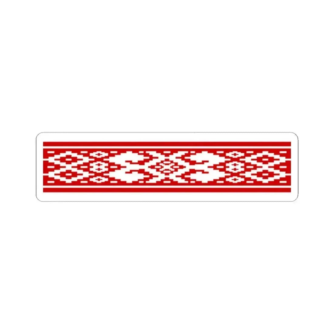 Belarus flag pattern 1951-1991 (Belarus) STICKER Vinyl Kiss-Cut Decal 2 Inch White - The Sticker Space