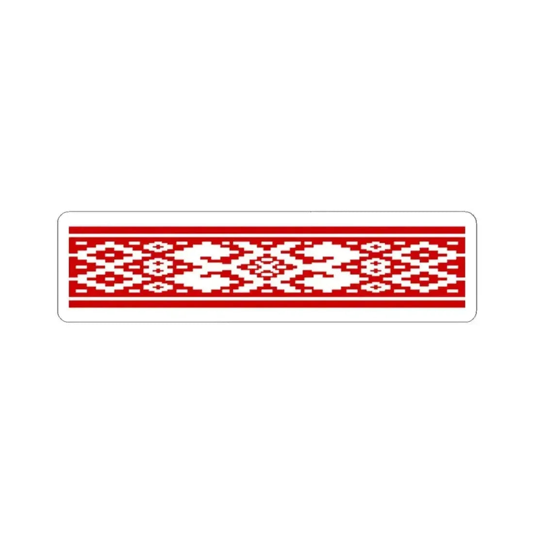 Belarus flag pattern 1951-1991 (Belarus) STICKER Vinyl Kiss-Cut Decal 3 Inch White - The Sticker Space