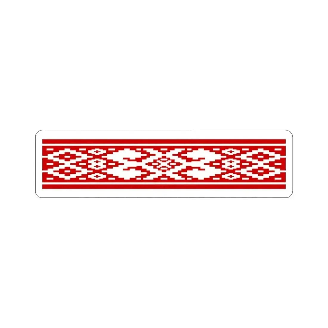 Belarus flag pattern 1951-1991 (Belarus) STICKER Vinyl Kiss-Cut Decal 6 Inch White - The Sticker Space