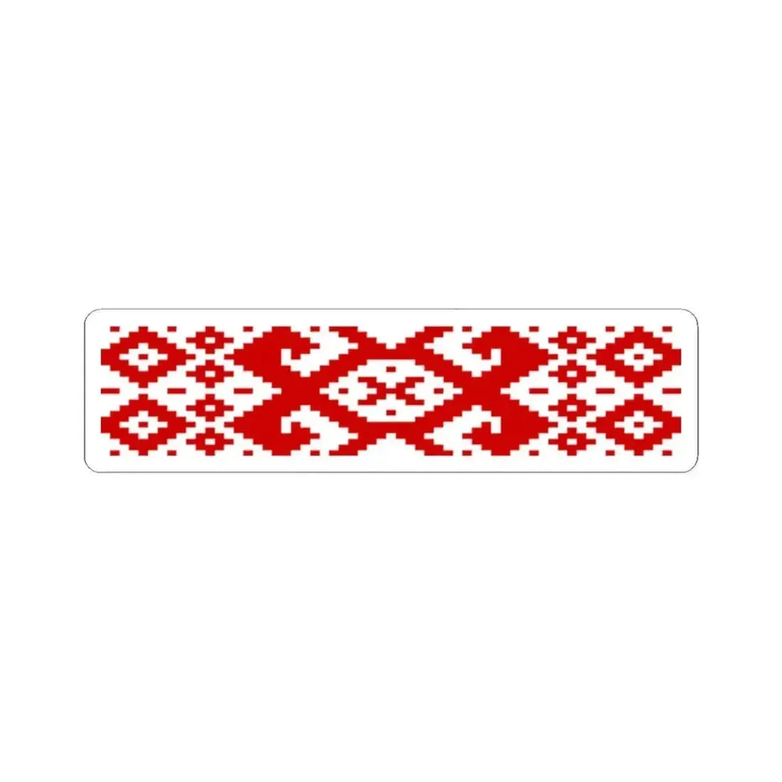 Belarus flag pattern (Belarus) STICKER Vinyl Kiss-Cut Decal 2 Inch White - The Sticker Space