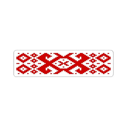 Belarus flag pattern (Belarus) STICKER Vinyl Kiss-Cut Decal 3 Inch White - The Sticker Space