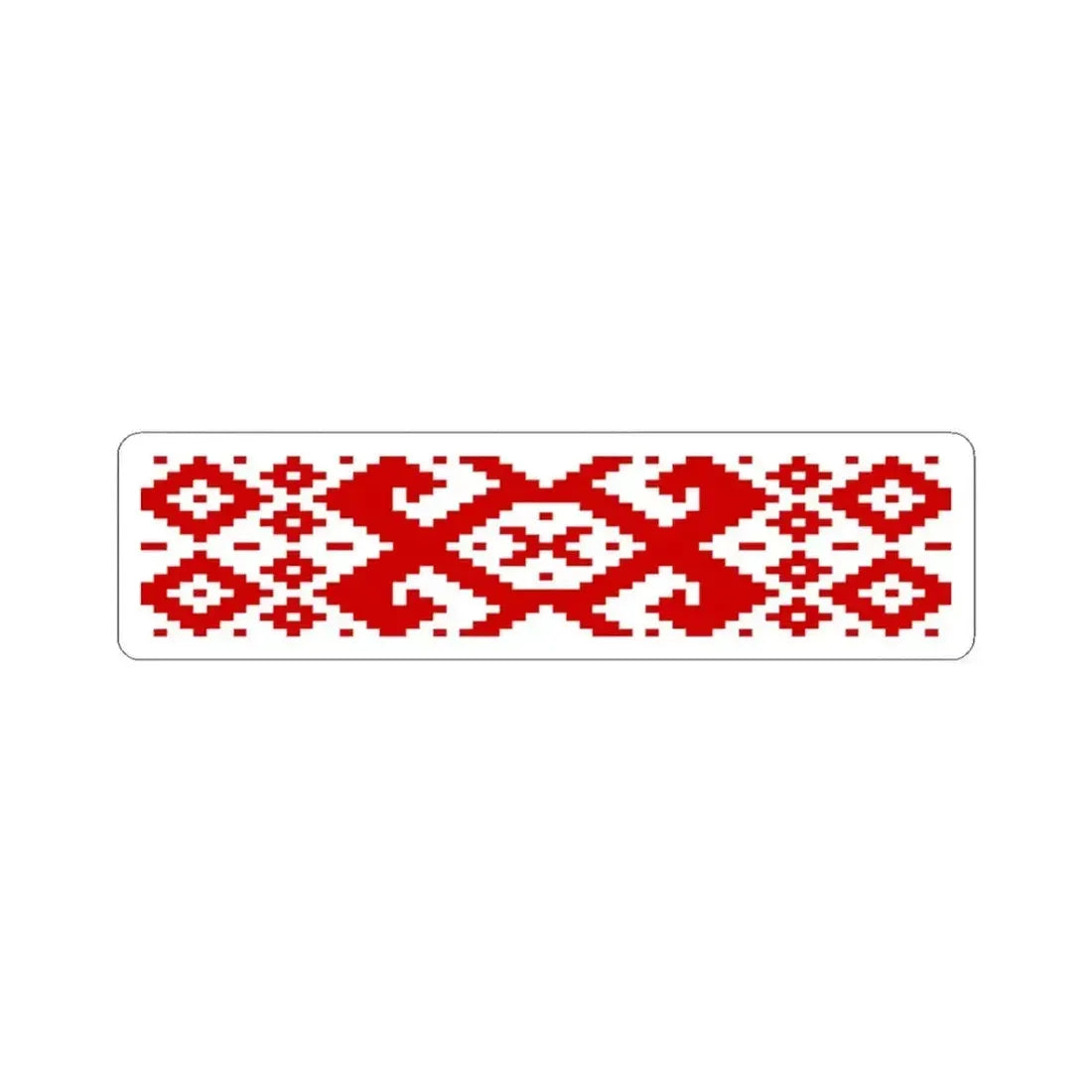 Belarus flag pattern (Belarus) STICKER Vinyl Kiss-Cut Decal 4 Inch White - The Sticker Space
