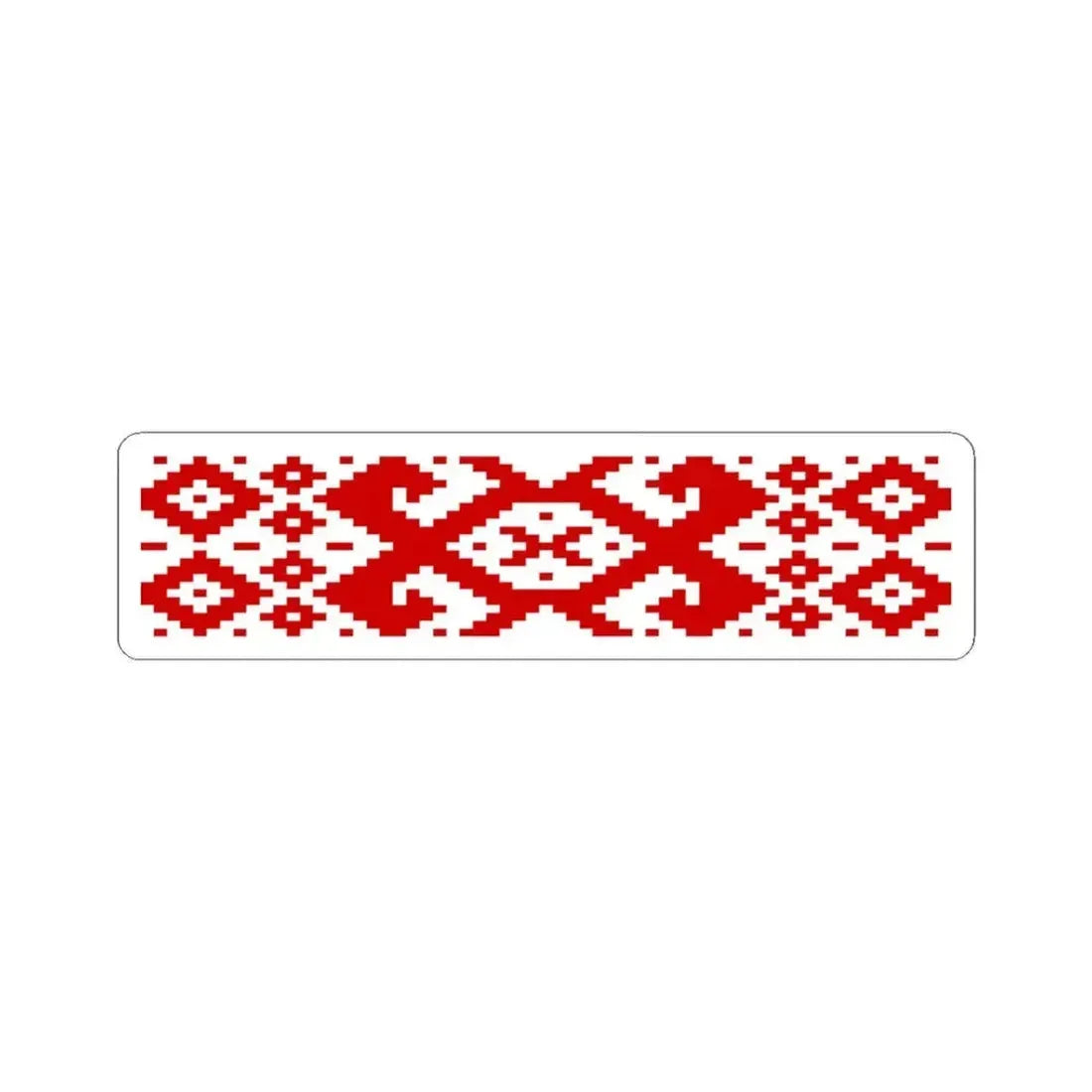 Belarus flag pattern (Belarus) STICKER Vinyl Kiss-Cut Decal 6 Inch White - The Sticker Space