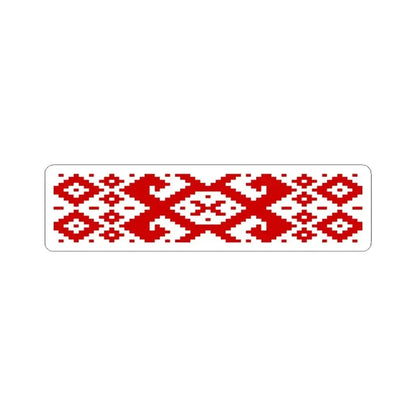 Belarus flag pattern (Belarus) STICKER Vinyl Kiss-Cut Decal 6 Inch White - The Sticker Space