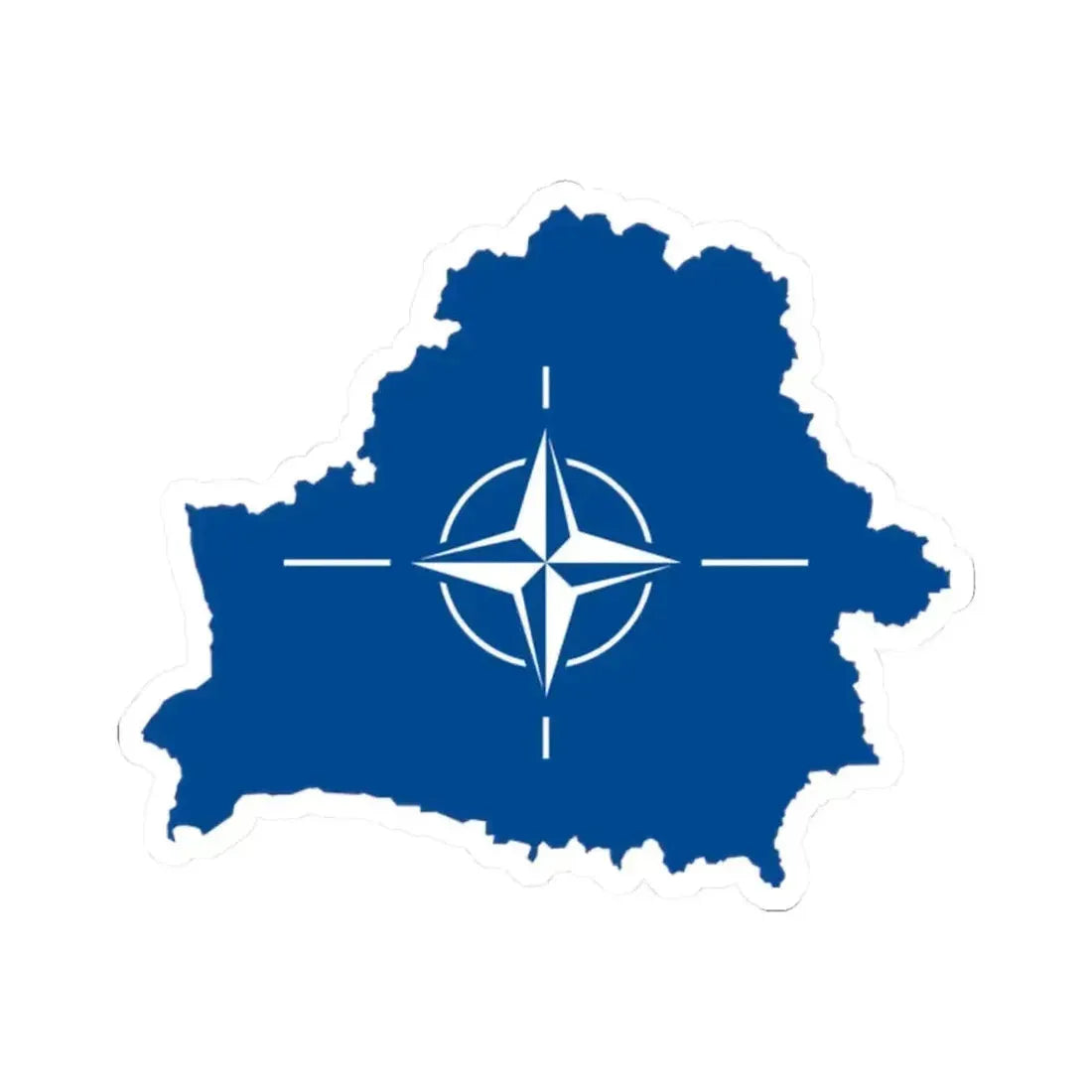 Belarus NATO (Belarus) STICKER Vinyl Kiss-Cut Decal 2 Inch White - The Sticker Space