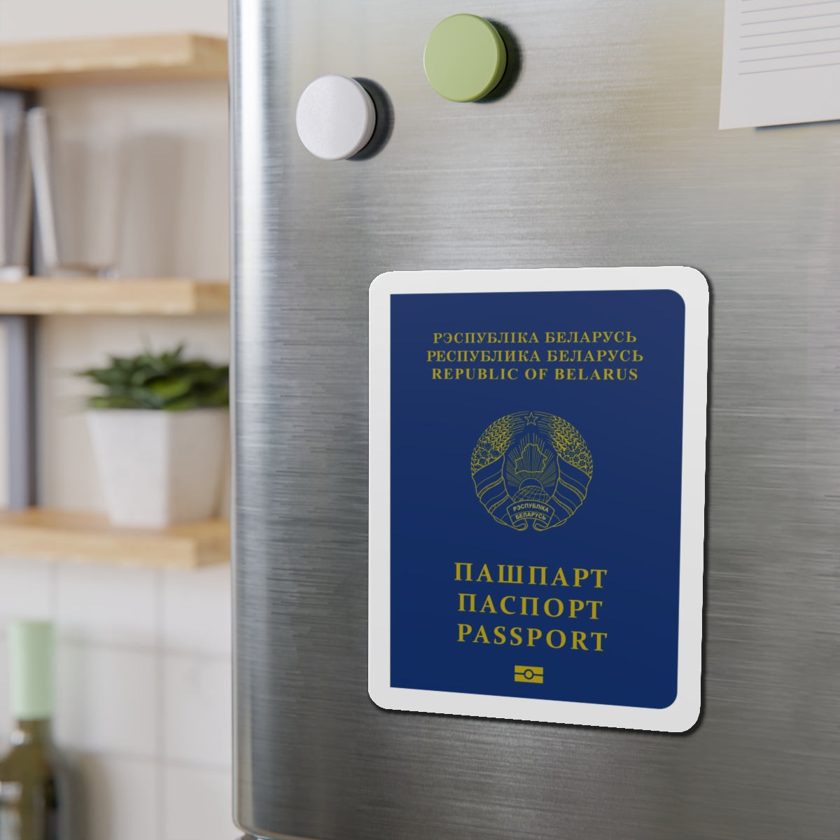 Belarus Passport - Die-Cut Magnet-The Sticker Space