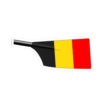 Belgium Rowing Blade (Belgium) STICKER Vinyl Kiss-Cut Decal 3 Inch White - The Sticker Space