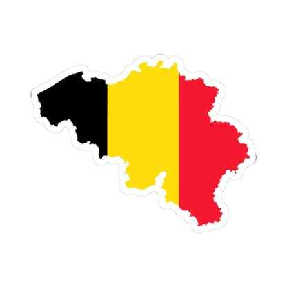 Belgium stub (Belgium) STICKER Vinyl Kiss-Cut Decal 3 Inch White - The Sticker Space