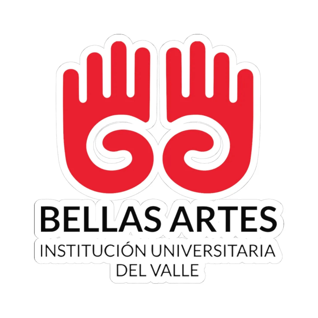 Bellas Artes Cali Logo (Colombia) (Coat of Arms) STICKER Vinyl Kiss-Cut Decal 3 Inch White - The Sticker Space