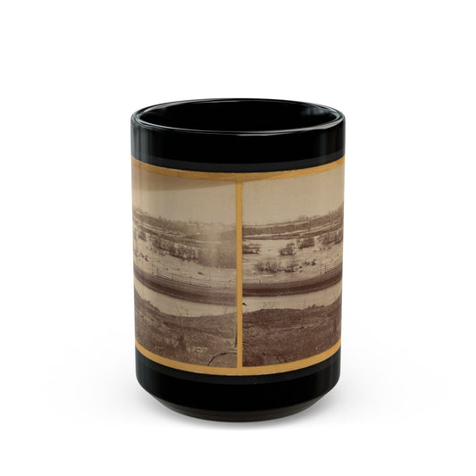 Belle Island, James River (U.S. Civil War) Black Coffee Mug-15oz-The Sticker Space