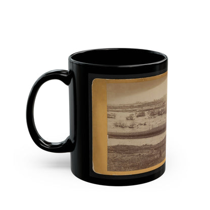 Belle Island, James River (U.S. Civil War) Black Coffee Mug-The Sticker Space