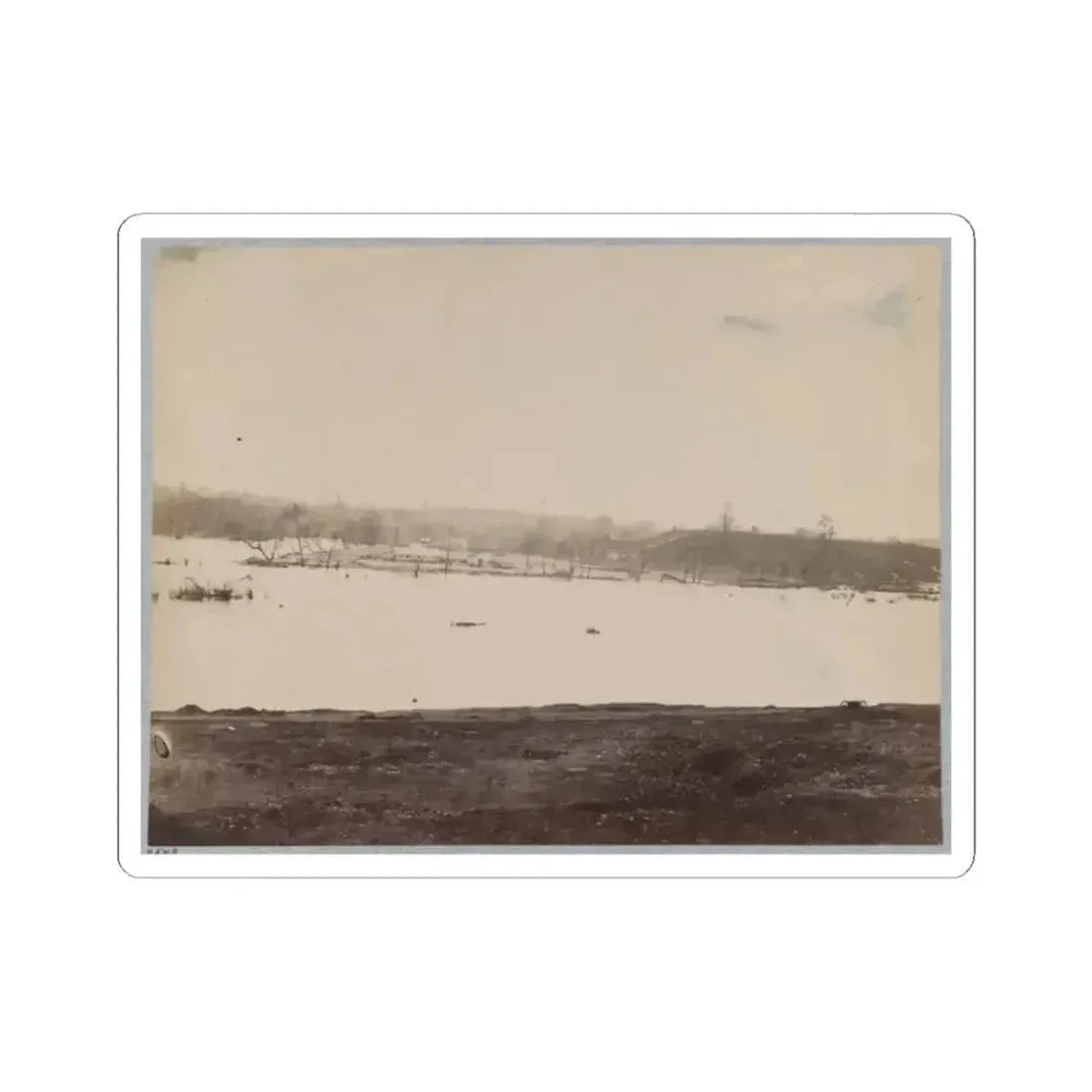 Belle Isle, James River, Richmond, Va., April, 1865 (U.S. Civil War) STICKER Vinyl Kiss-Cut Decal 2 Inch White - The Sticker Space