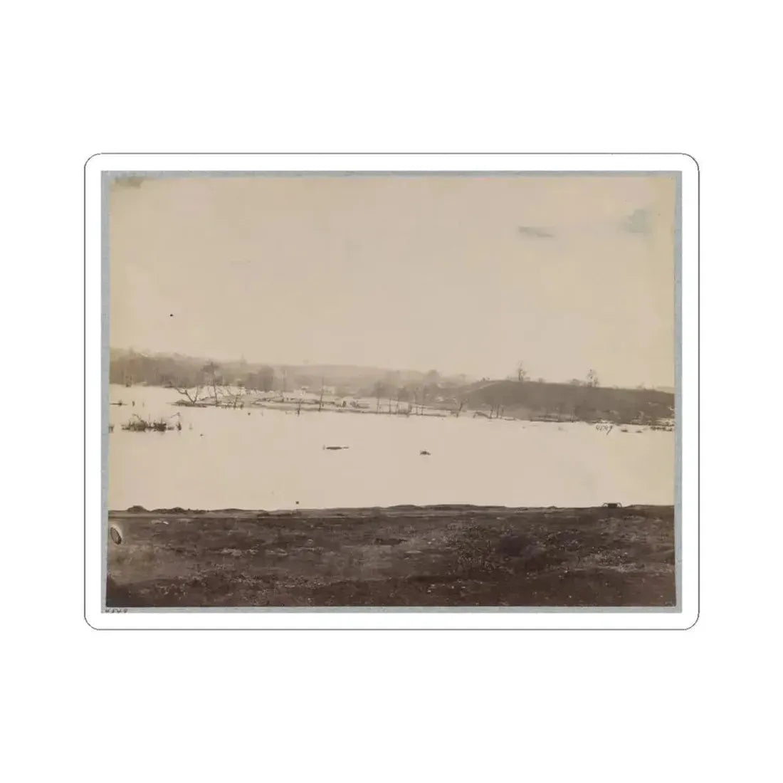 Belle Isle, James River, Richmond, Va., April, 1865 (U.S. Civil War) STICKER Vinyl Kiss-Cut Decal 3 Inch White - The Sticker Space