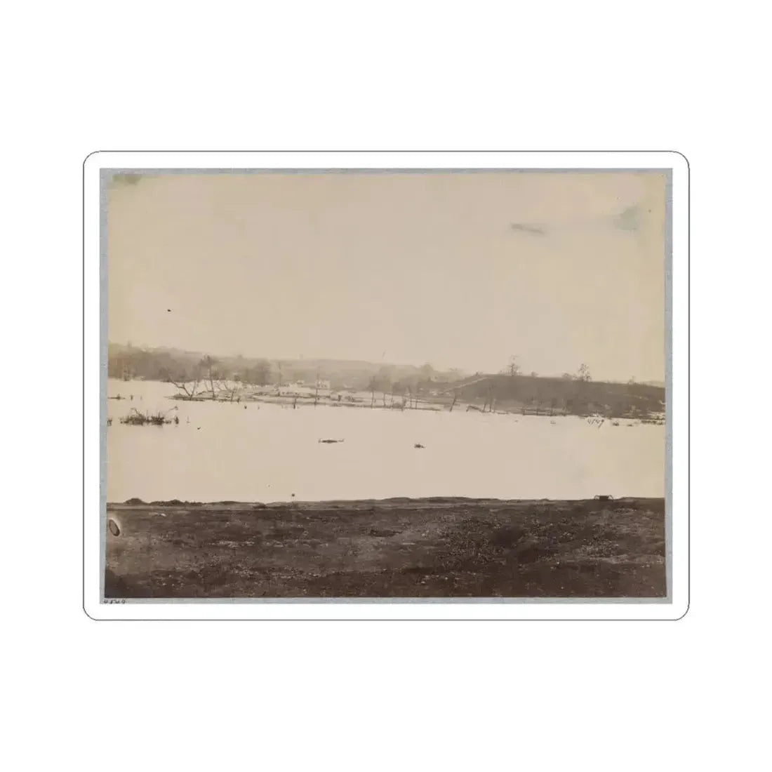 Belle Isle, James River, Richmond, Va., April, 1865 (U.S. Civil War) STICKER Vinyl Kiss-Cut Decal 6 Inch White - The Sticker Space