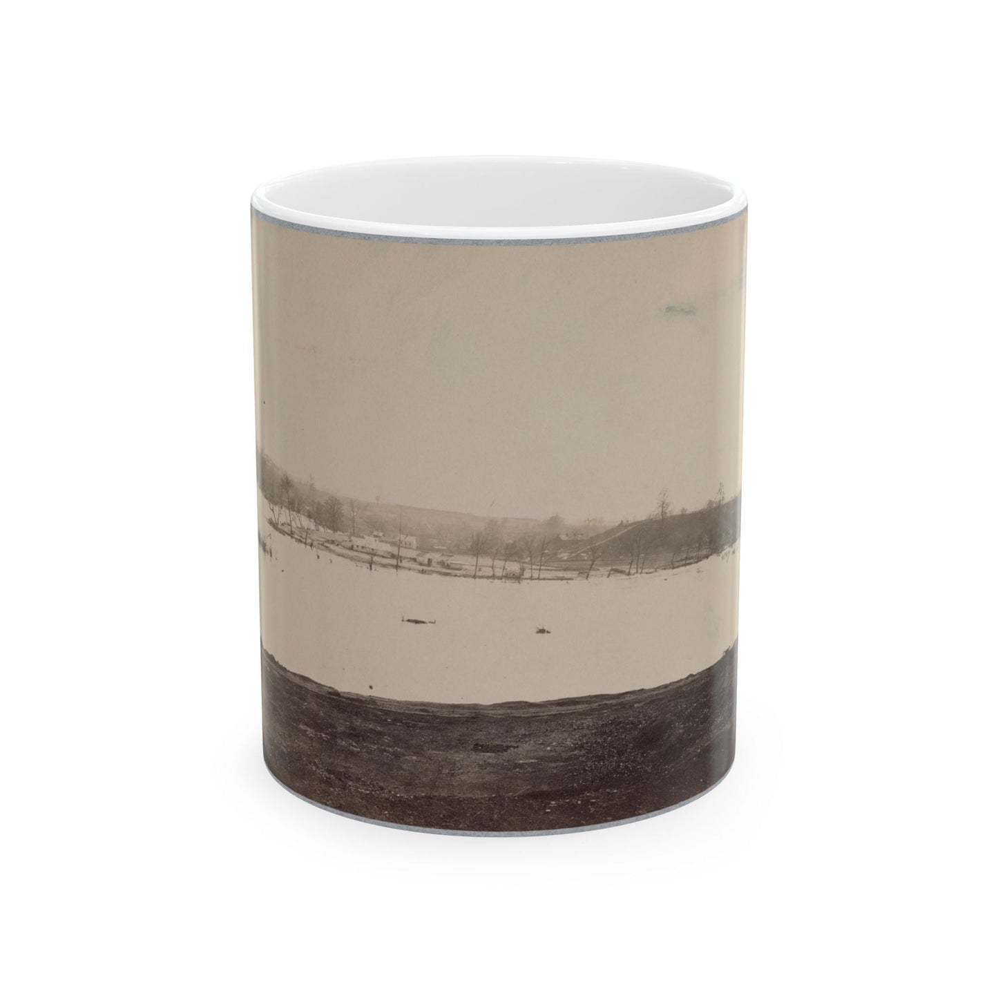 Belle Isle, James River, Richmond, Va., April, 1865 (U.S. Civil War) White Coffee Mug