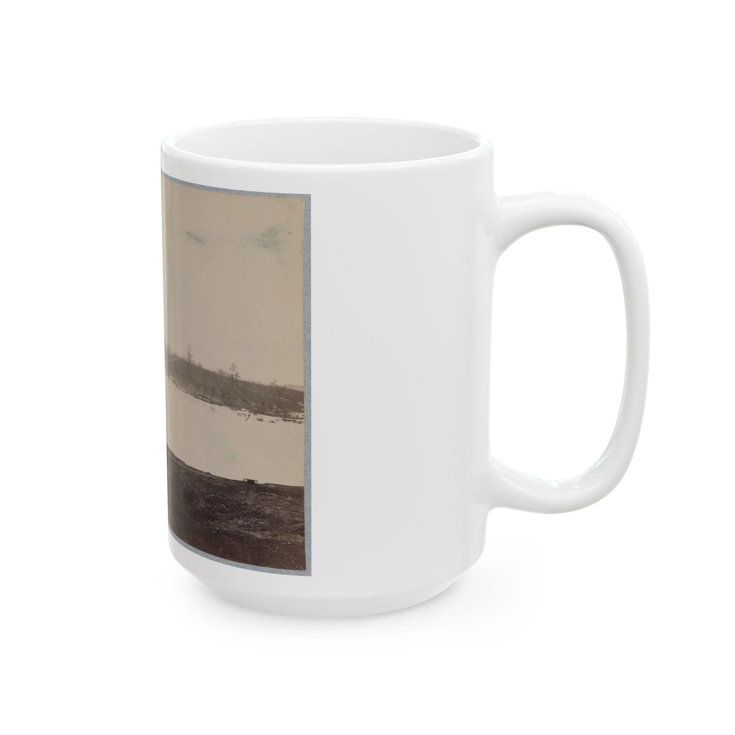 Belle Isle, James River, Richmond, Va., April, 1865 (U.S. Civil War) White Coffee Mug