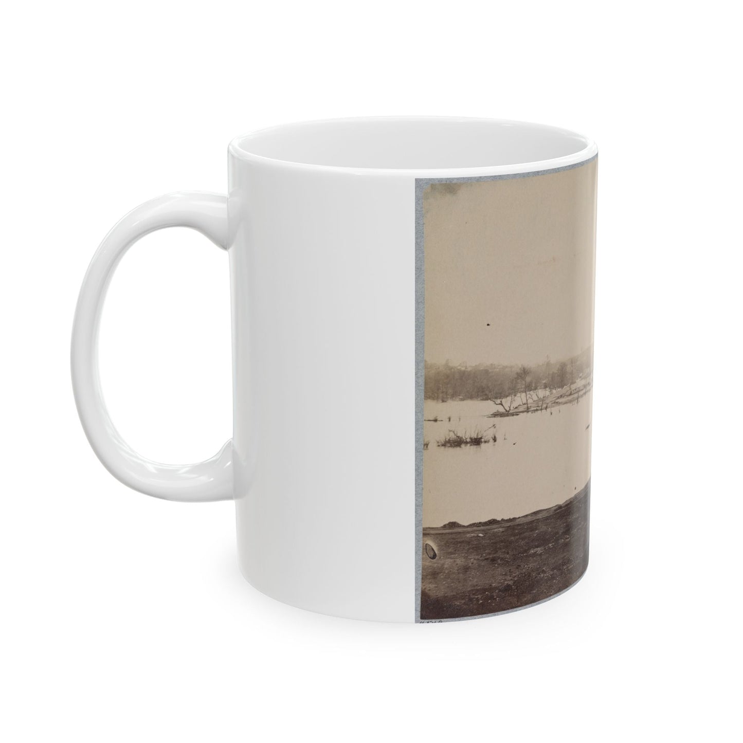 Belle Isle, James River, Richmond, Va., April, 1865 (U.S. Civil War) White Coffee Mug