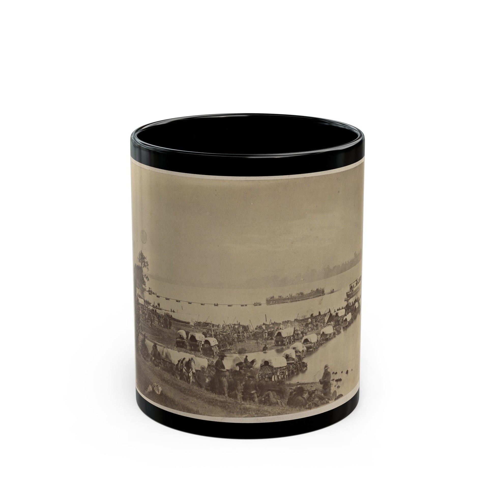 Belle Plain (1) (U.S. Civil War) Black Coffee Mug-11oz-The Sticker Space