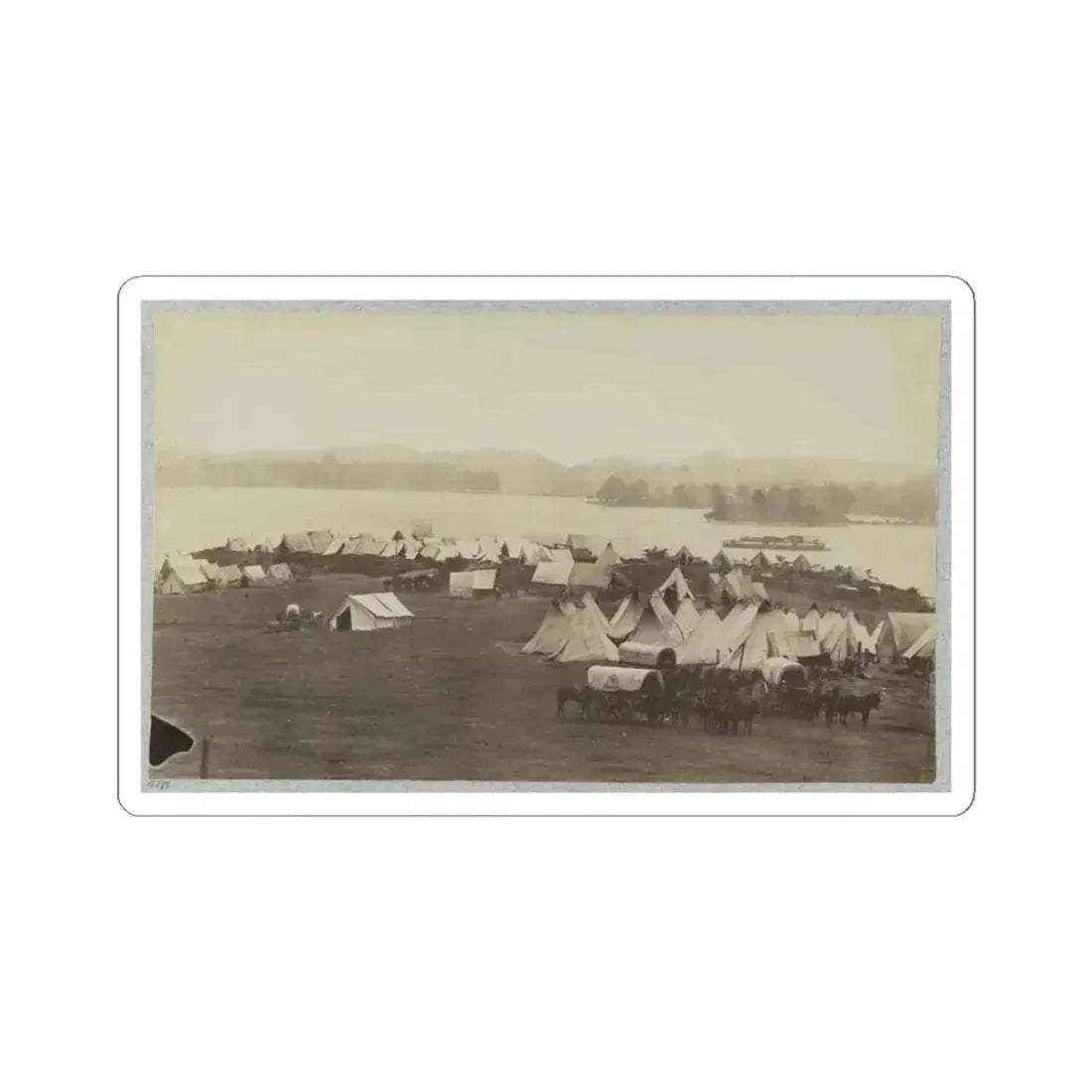 Belle Plain Landing, Va. 001 (U.S. Civil War) STICKER Vinyl Kiss-Cut Decal 6 Inch White - The Sticker Space