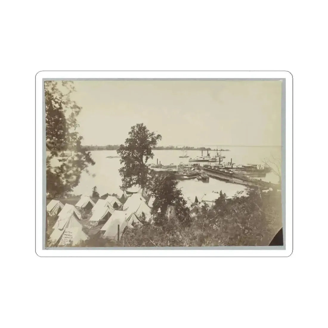 Belle Plain Landing, Va. 005 (U.S. Civil War) STICKER Vinyl Kiss-Cut Decal 4 Inch White - The Sticker Space