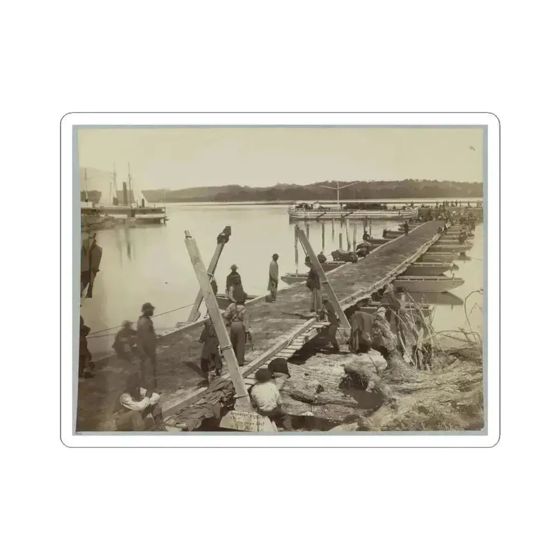 Belle Plain Landing , Va. (1) (U.S. Civil War) STICKER Vinyl Kiss-Cut Decal 4 Inch White - The Sticker Space