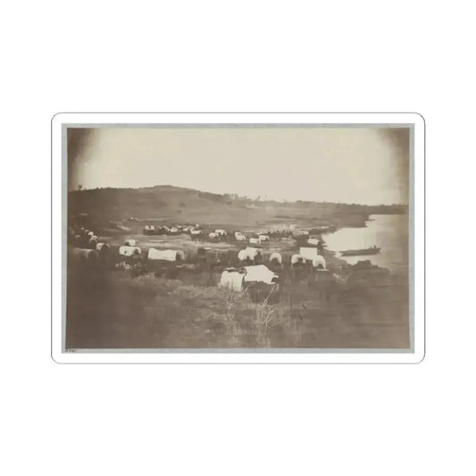 Belle Plain Landing, Va., Confederate Entrenchments on Hill 001 (U.S. Civil War) STICKER Vinyl Kiss-Cut Decal 2 Inch White - The Sticker Space