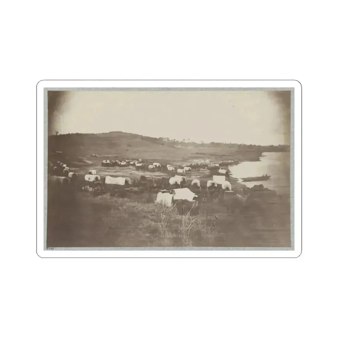 Belle Plain Landing, Va., Confederate Entrenchments on Hill 001 (U.S. Civil War) STICKER Vinyl Kiss-Cut Decal 6 Inch White - The Sticker Space