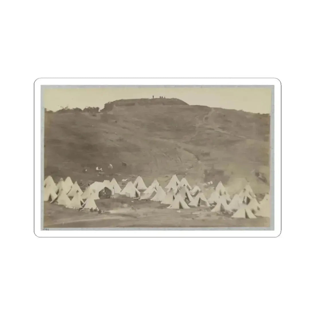 Belle Plain Landing, Va., Confederate Entrenchments on Hill (U.S. Civil War) STICKER Vinyl Kiss-Cut Decal 2 Inch White - The Sticker Space