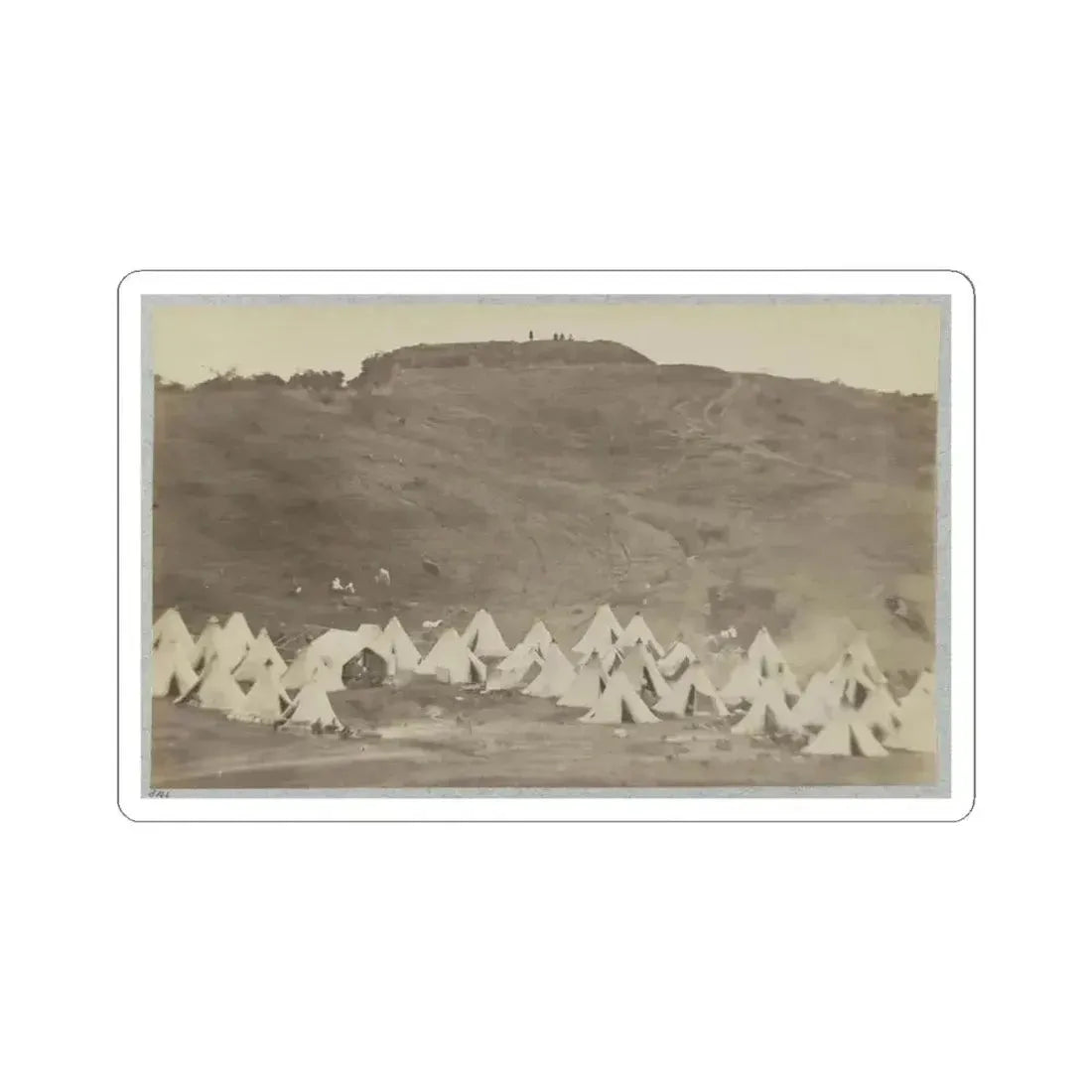 Belle Plain Landing, Va., Confederate Entrenchments on Hill (U.S. Civil War) STICKER Vinyl Kiss-Cut Decal 4 Inch White - The Sticker Space