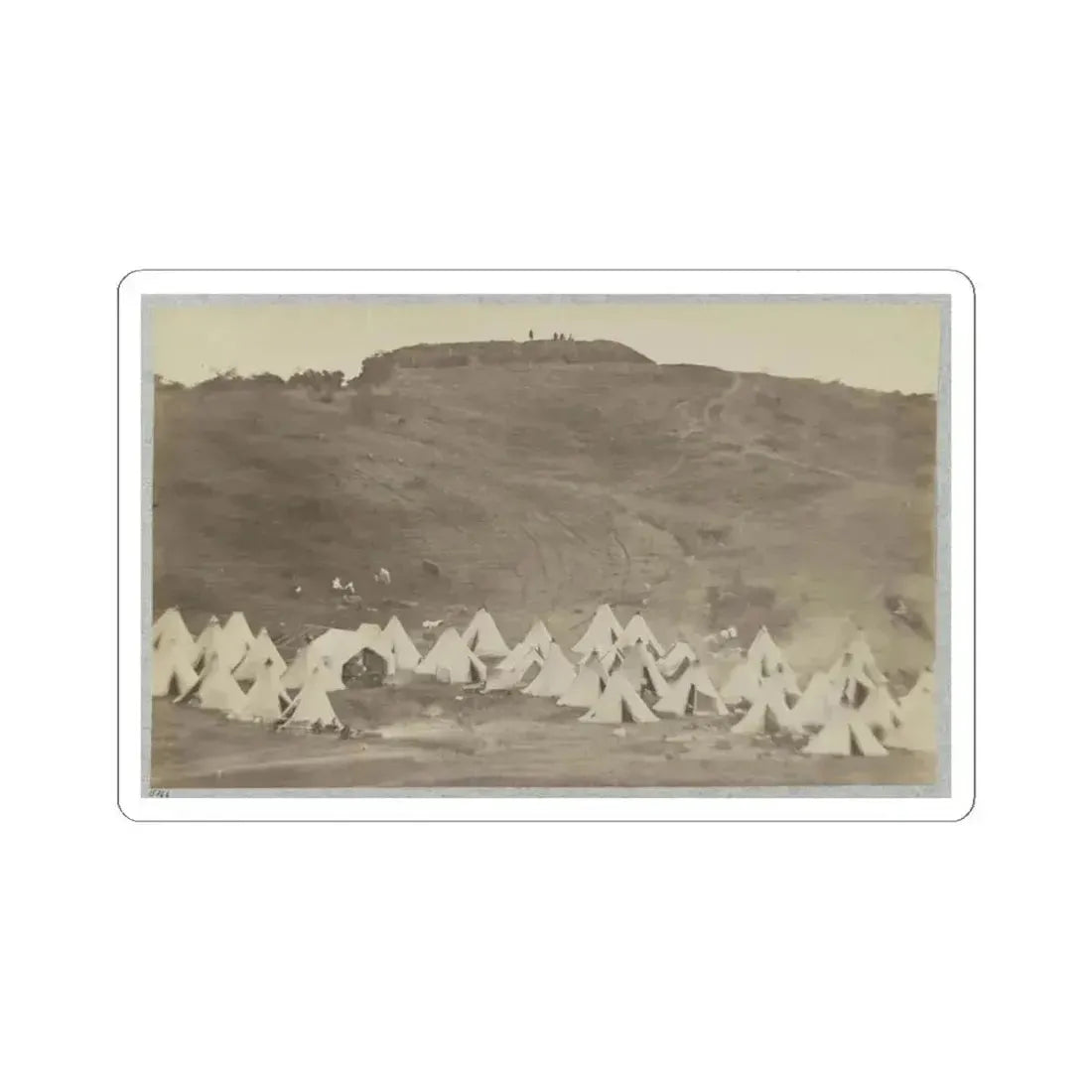 Belle Plain Landing, Va., Confederate Entrenchments on Hill (U.S. Civil War) STICKER Vinyl Kiss-Cut Decal 6 Inch White - The Sticker Space