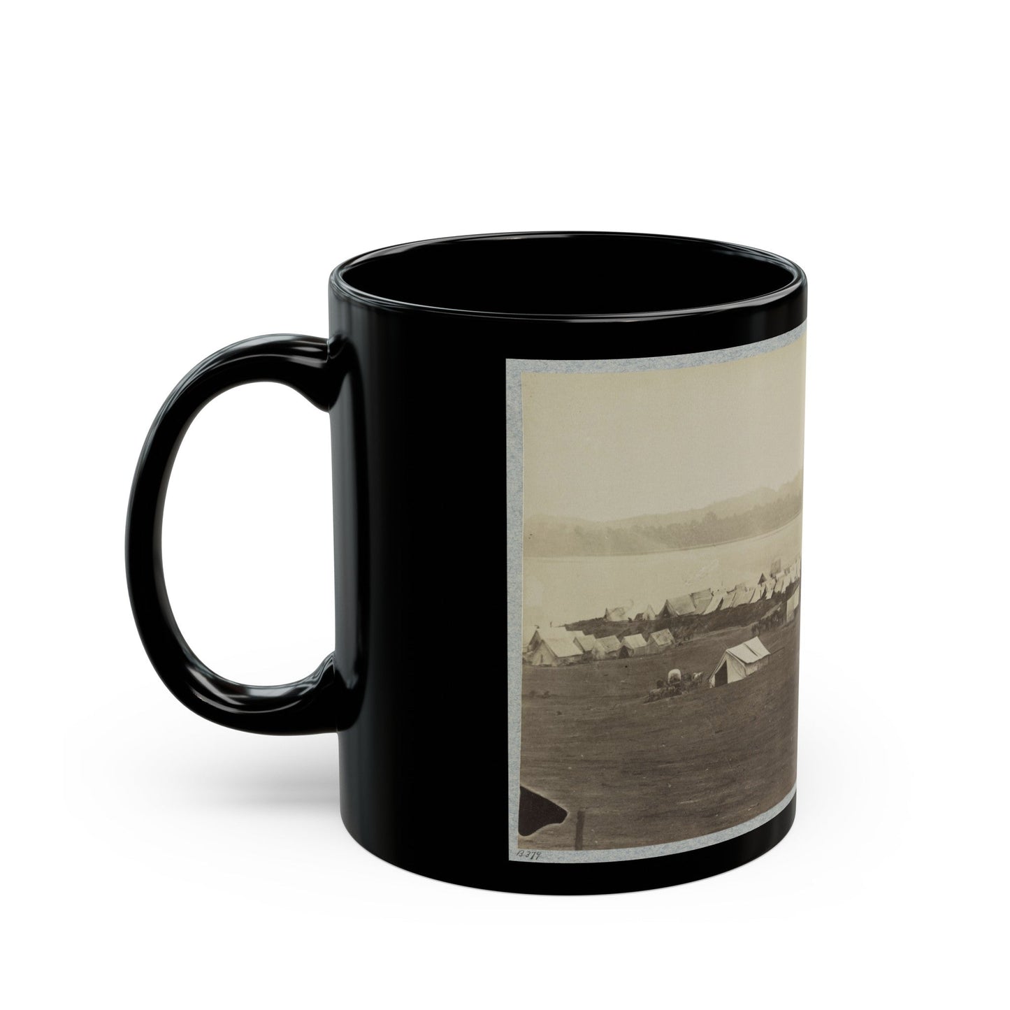 Belle Plain Landing, Va. 001 (U.S. Civil War) Black Coffee Mug-The Sticker Space