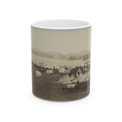 Belle Plain Landing, Va. 001 (U.S. Civil War) White Coffee Mug-11oz-The Sticker Space