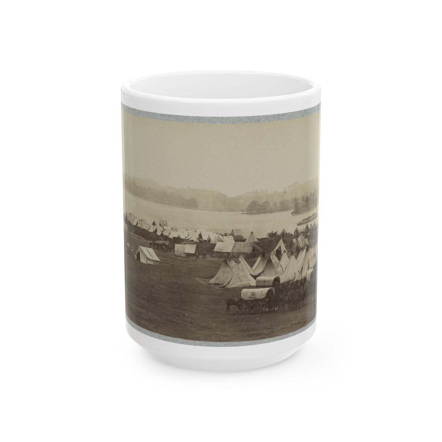 Belle Plain Landing, Va. 001 (U.S. Civil War) White Coffee Mug-15oz-The Sticker Space