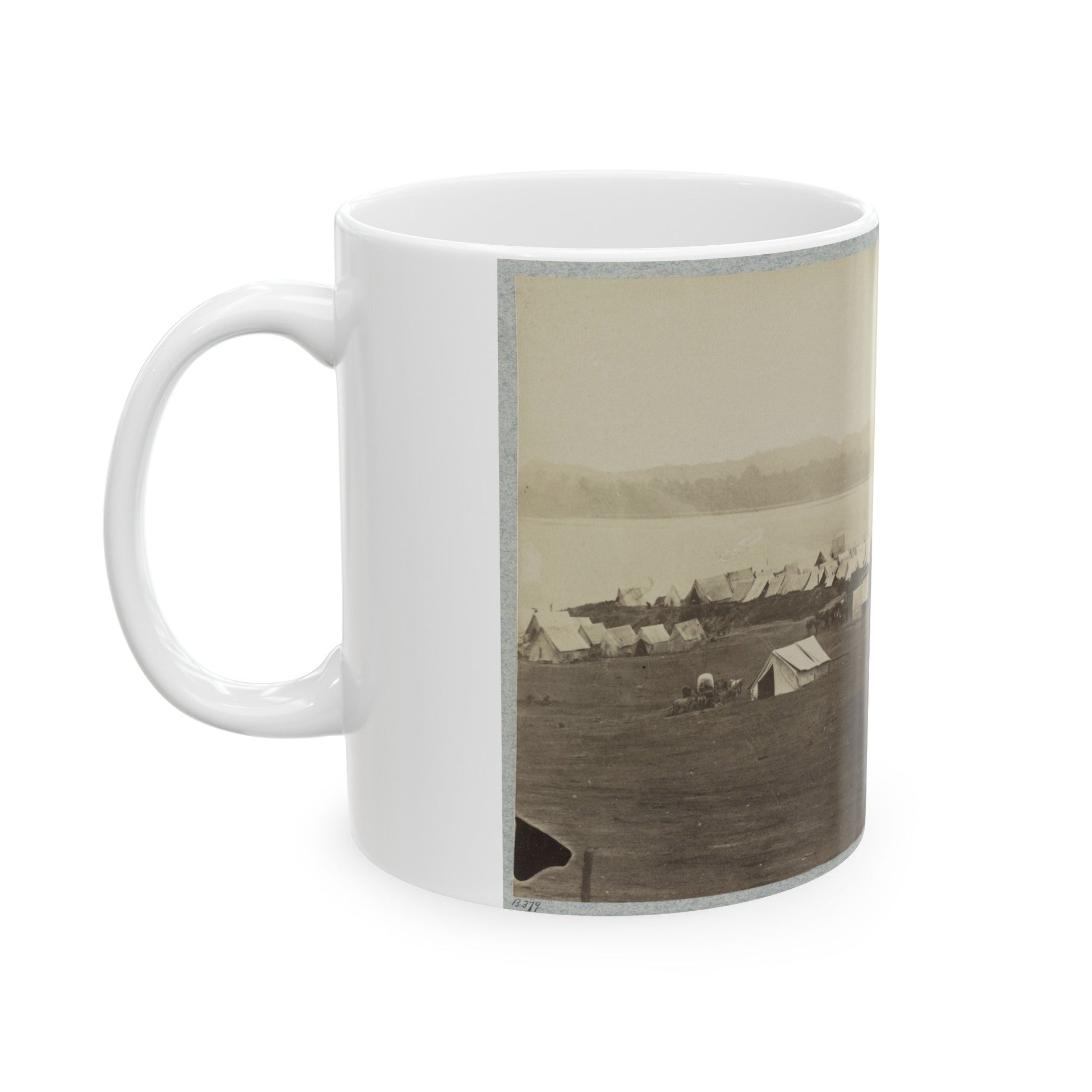 Belle Plain Landing, Va. 001 (U.S. Civil War) White Coffee Mug-The Sticker Space