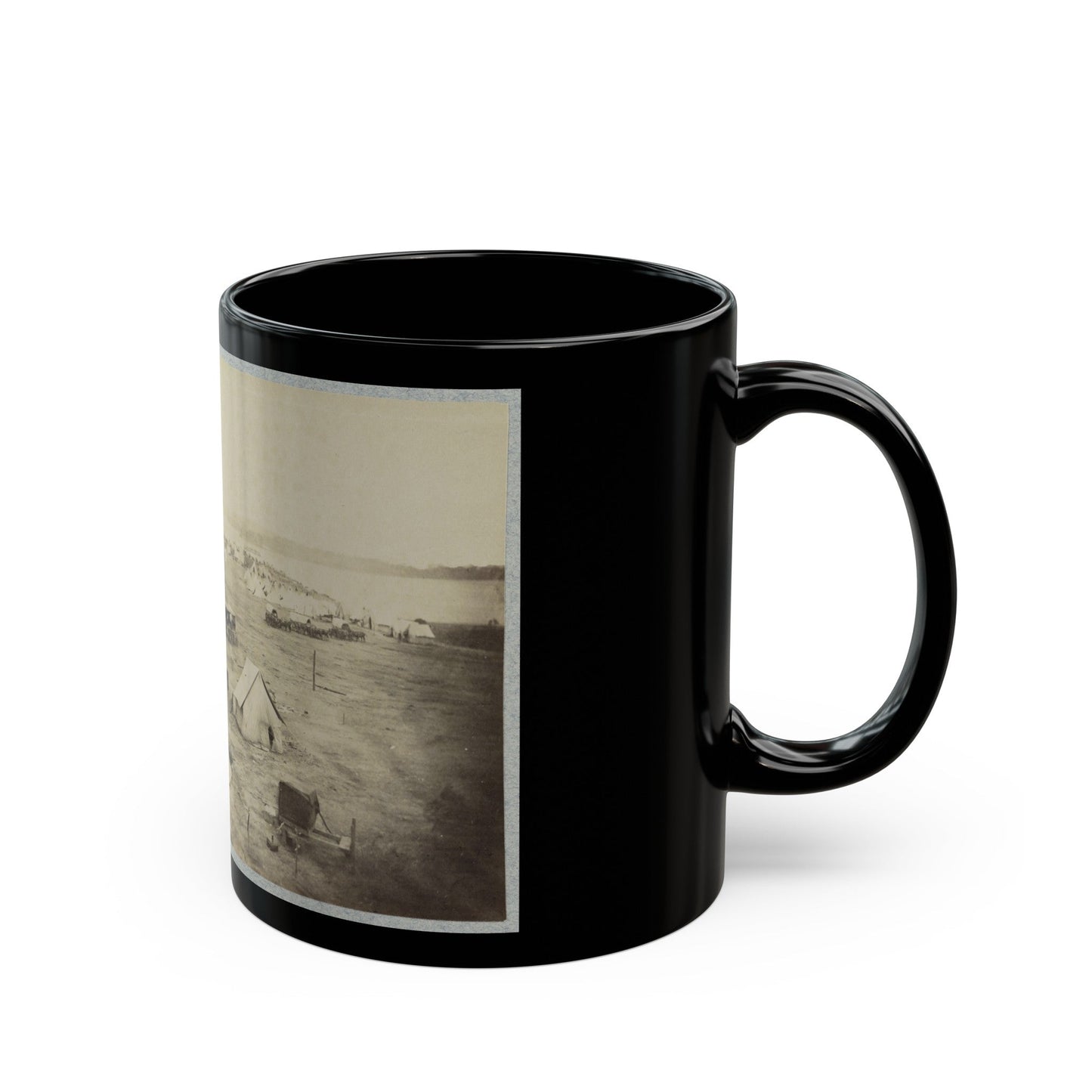 Belle Plain Landing, Va. 002 (U.S. Civil War) Black Coffee Mug-The Sticker Space