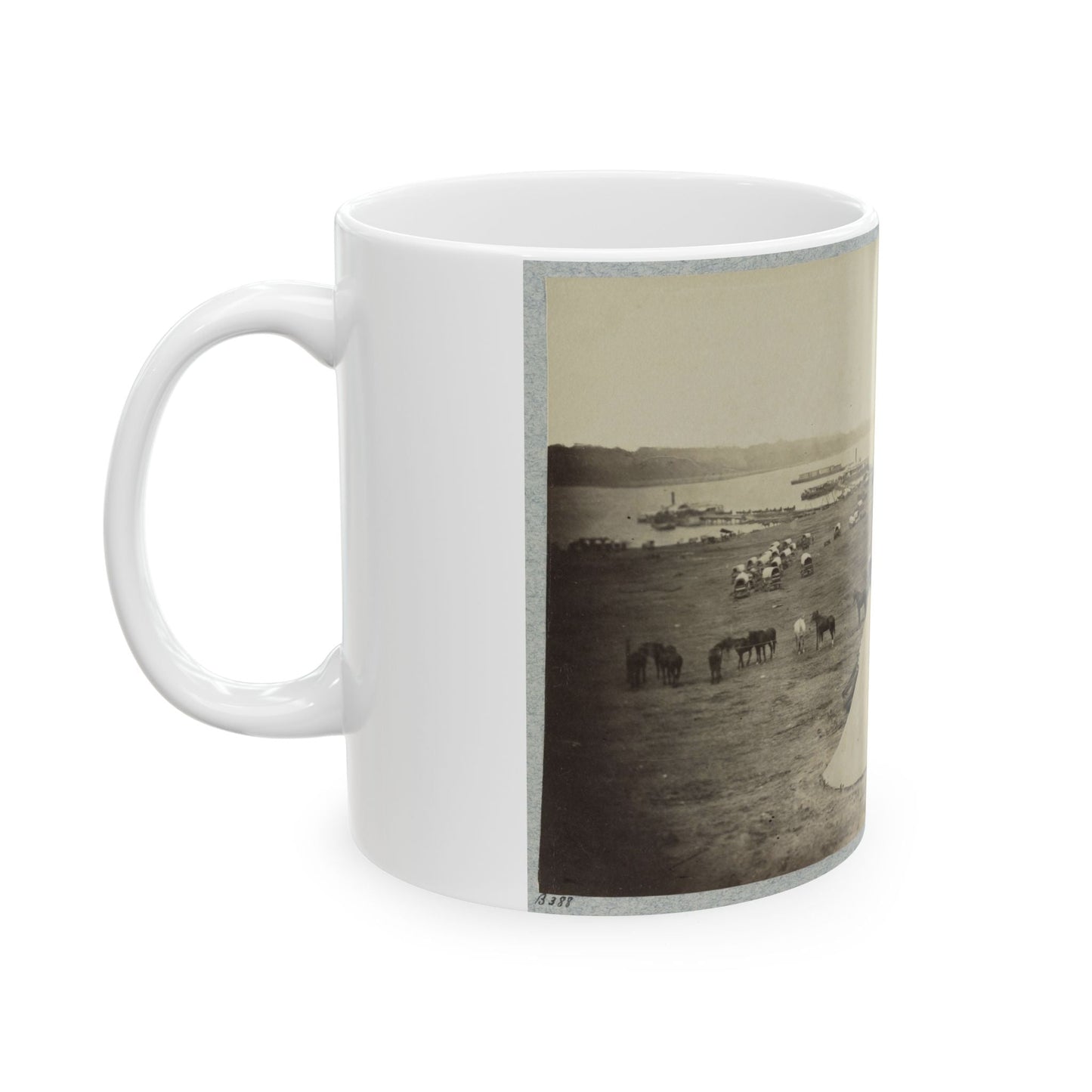 Belle Plain Landing, Va. 002 (U.S. Civil War) White Coffee Mug