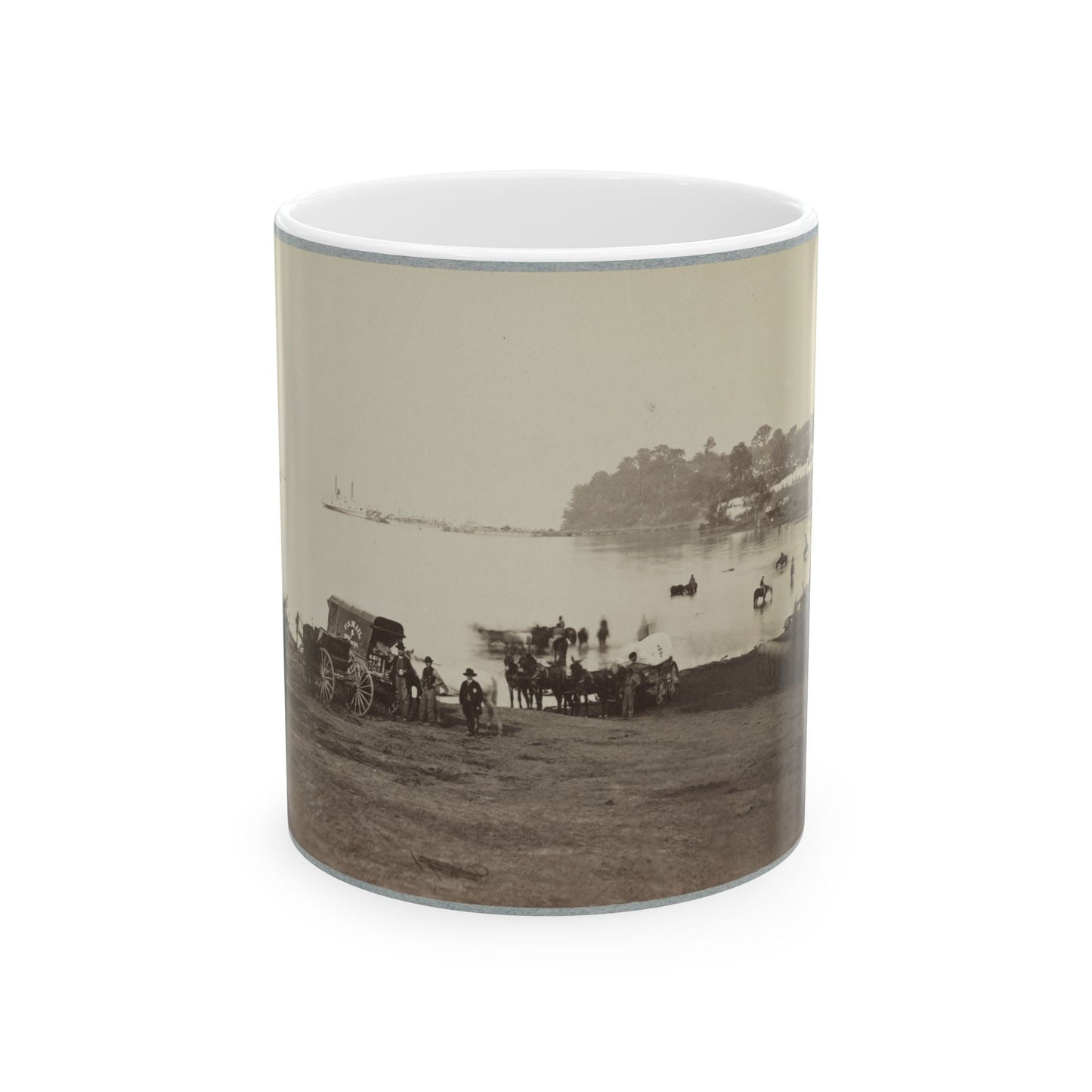 Belle Plain Landing, Va. 003 (U.S. Civil War) White Coffee Mug