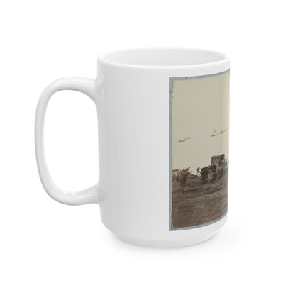 Belle Plain Landing, Va. 003 (U.S. Civil War) White Coffee Mug