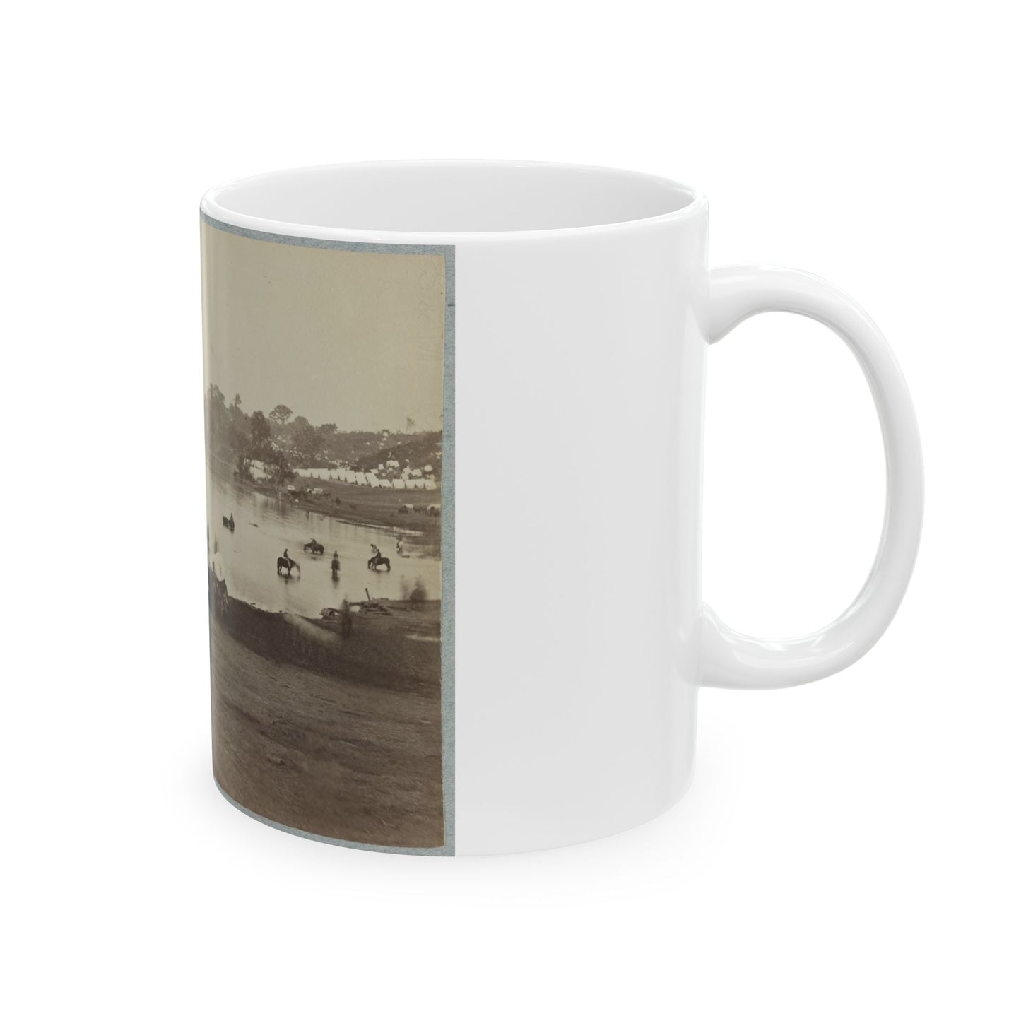 Belle Plain Landing, Va. 003 (U.S. Civil War) White Coffee Mug